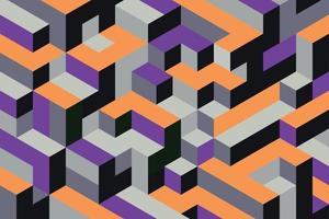 platt isometrisk mosaik sammansättning vektor mönster design illustration