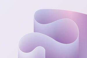 violettes Designelement mit verdrehter Form. Vektorhintergrund der wellenförmigen Form des purpurroten flüssigen Farbverlaufs vektor