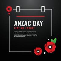 anzac dag design bakgrund för minnesstund vektor