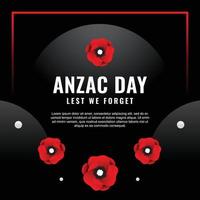 anzac dag design bakgrund för minnesstund vektor