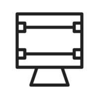 Symbol für elektrische Heizungslinie vektor