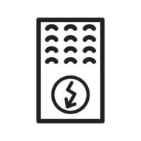 Symbol für Elektroofenlinie vektor