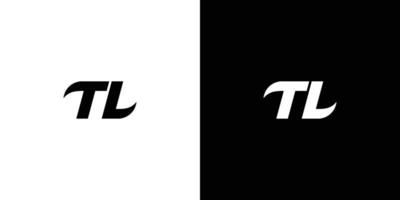 modernes und einfaches tl-initialen-logo-design vektor