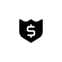 Dies ist das Symbol für finanzielle Sicherheit vektor