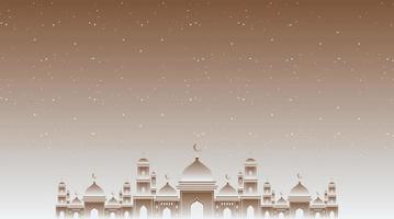 islamischer hintergrund. Eid Mubarak-Hintergrund. Ramadan-Kareem-Hintergrund. vektor