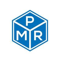 pmr brev logotyp design på svart bakgrund. pmr kreativa initialer brev logotyp koncept. pmr bokstavsdesign. vektor