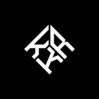 Krk-Brief-Logo-Design auf schwarzem Hintergrund. krk kreative Initialen schreiben Logo-Konzept. krk Briefgestaltung. vektor