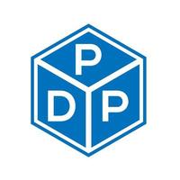 pdp brev logotyp design på svart bakgrund. pdp kreativa initialer brev logotyp koncept. pdp brev design. vektor