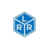 lrr-Buchstaben-Logo-Design auf schwarzem Hintergrund. lrr kreative Initialen schreiben Logo-Konzept. lrr Briefgestaltung. vektor