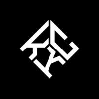 kck-Buchstaben-Logo-Design auf schwarzem Hintergrund. kck kreative Initialen schreiben Logo-Konzept. kck Briefgestaltung. vektor