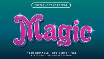 magischer 3D-Texteffekt und bearbeitbarer Texteffekt