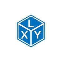 lxy brev logotyp design på svart bakgrund. lxy kreativa initialer brev logotyp koncept. lxy bokstavsdesign. vektor