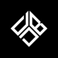 dbd-Buchstaben-Logo-Design auf schwarzem Hintergrund. dbd kreative Initialen schreiben Logo-Konzept. dbd Briefgestaltung. vektor