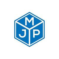 mjp-Buchstaben-Logo-Design auf schwarzem Hintergrund. mjp kreative Initialen schreiben Logo-Konzept. mjp Briefgestaltung. vektor