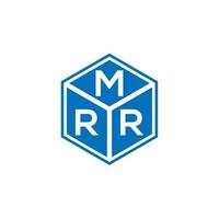 Mrr-Brief-Logo-Design auf schwarzem Hintergrund. mrr kreative Initialen schreiben Logo-Konzept. Herr Briefdesign. vektor