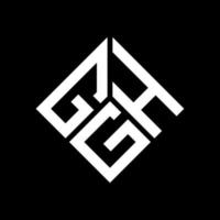 ghg kreatives Initialen-Buchstaben-Logo-Konzept. ghg-Brief-Design. ghg-Brief-Logo-Design auf schwarzem Hintergrund. ghg kreatives Initialen-Buchstaben-Logo-Konzept. ghg Briefgestaltung. vektor