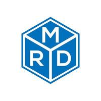 MRD-Brief-Logo-Design auf schwarzem Hintergrund. mrd kreatives Initialen-Brief-Logo-Konzept. mrd Briefgestaltung. vektor