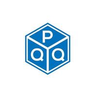 pqq brev logotyp design på svart bakgrund. pqq kreativa initialer bokstavslogotyp koncept. pqq bokstavsdesign. vektor