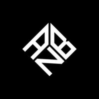 abn brev logotyp design på svart bakgrund. abn kreativa initialer bokstavslogotyp koncept. abn bokstavsdesign. vektor