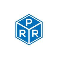 prr brev logotyp design på svart bakgrund. prr kreativa initialer brev logotyp koncept. prr bokstavsdesign. vektor