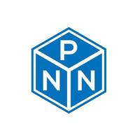 pnn-Buchstaben-Logo-Design auf schwarzem Hintergrund. pnn kreative Initialen schreiben Logo-Konzept. pnn Briefgestaltung. vektor