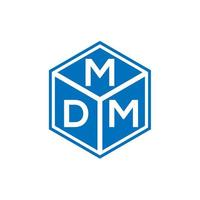 mdm brev logotyp design på svart bakgrund. mdm kreativa initialer brev logotyp koncept. mdm-bokstavsdesign. vektor