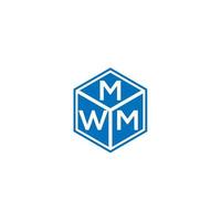 mwm brev logotyp design på svart bakgrund. mwm kreativa initialer bokstavslogotyp koncept. mwm bokstavsdesign. vektor