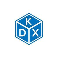 kdx-Buchstaben-Logo-Design auf schwarzem Hintergrund. kdx kreatives Initialen-Buchstaben-Logo-Konzept. kdx-Briefdesign. vektor