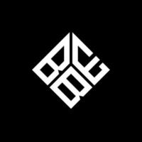 beb-Buchstaben-Logo-Design auf schwarzem Hintergrund. beb kreative Initialen schreiben Logo-Konzept. beb Briefgestaltung. vektor