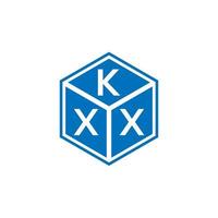 kxx-Buchstaben-Logo-Design auf schwarzem Hintergrund. kxx kreative Initialen schreiben Logo-Konzept. kxx Briefdesign. vektor