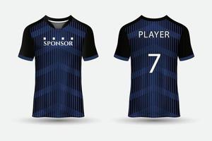 T-Shirt-Trikot-Design-Hintergrund für Sport im Freien Vorder- und Rückansicht vektor