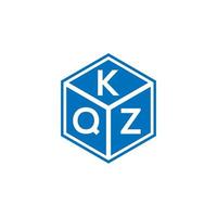 kqz-Buchstaben-Logo-Design auf schwarzem Hintergrund. kqz kreative Initialen schreiben Logo-Konzept. kqz Briefdesign. vektor