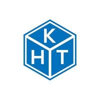 kh-Buchstaben-Logo-Design auf schwarzem Hintergrund. kht kreative Initialen schreiben Logo-Konzept. kh-Briefgestaltung. vektor