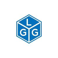 lgg-Buchstaben-Logo-Design auf schwarzem Hintergrund. lgg kreatives Initialen-Buchstaben-Logo-Konzept. lgg Briefgestaltung. vektor