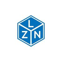 lzn kreativa initialer brev logotyp koncept. lzn letter design.lzn bokstav logo design på svart bakgrund. lzn kreativa initialer brev logotyp koncept. lzn bokstavsdesign. vektor