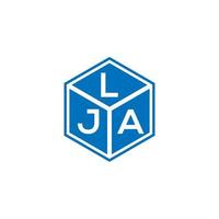 lja-Buchstaben-Logo-Design auf schwarzem Hintergrund. lja kreatives Initialen-Buchstaben-Logo-Konzept. lja Briefgestaltung. vektor