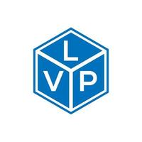 lvp-Buchstaben-Logo-Design auf schwarzem Hintergrund. lvp kreative Initialen schreiben Logo-Konzept. lvp Briefgestaltung. vektor