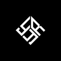 Yay-Brief-Logo-Design auf schwarzem Hintergrund. yay kreative Initialen schreiben Logo-Konzept. yay Briefgestaltung. vektor