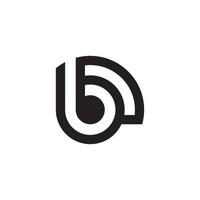 bokstav b logotyp teknik och digital abstrakt anslutning. wifi vektor logotyp