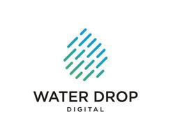abstrakt vattendroppe logotyp design vektor mall