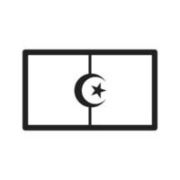 Symbol für Algerien-Linie vektor