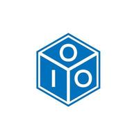 oio-Buchstaben-Logo-Design auf schwarzem Hintergrund. oio kreative Initialen schreiben Logo-Konzept. oio Briefgestaltung. vektor