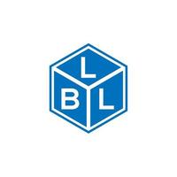 Lbl-Brief-Logo-Design auf schwarzem Hintergrund. lbl kreative Initialen schreiben Logo-Konzept. lbl Briefgestaltung. vektor