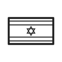 Symbol für die israelische Linie vektor