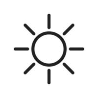 Symbol für sonniges Wetter vektor