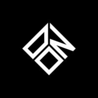 Ono-Brief-Logo-Design auf schwarzem Hintergrund. ono kreative Initialen schreiben Logo-Konzept. Ono-Briefdesign. vektor