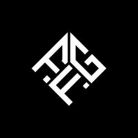 fgf brev logotyp design på svart bakgrund. fgf kreativa initialer brev logotyp koncept. fgf bokstavsdesign. vektor