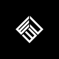 wuw-Buchstaben-Logo-Design auf schwarzem Hintergrund. wuw kreative Initialen schreiben Logo-Konzept. wuw Briefgestaltung. vektor