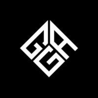 Schwulenbrief-Logo-Design auf schwarzem Hintergrund. fag kreative Initialen schreiben Logo-Konzept. fag brief design. vektor