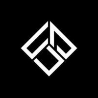 Udu-Brief-Logo-Design auf schwarzem Hintergrund. udu kreatives Initialen-Buchstaben-Logo-Konzept. Udu-Buchstaben-Design. vektor
